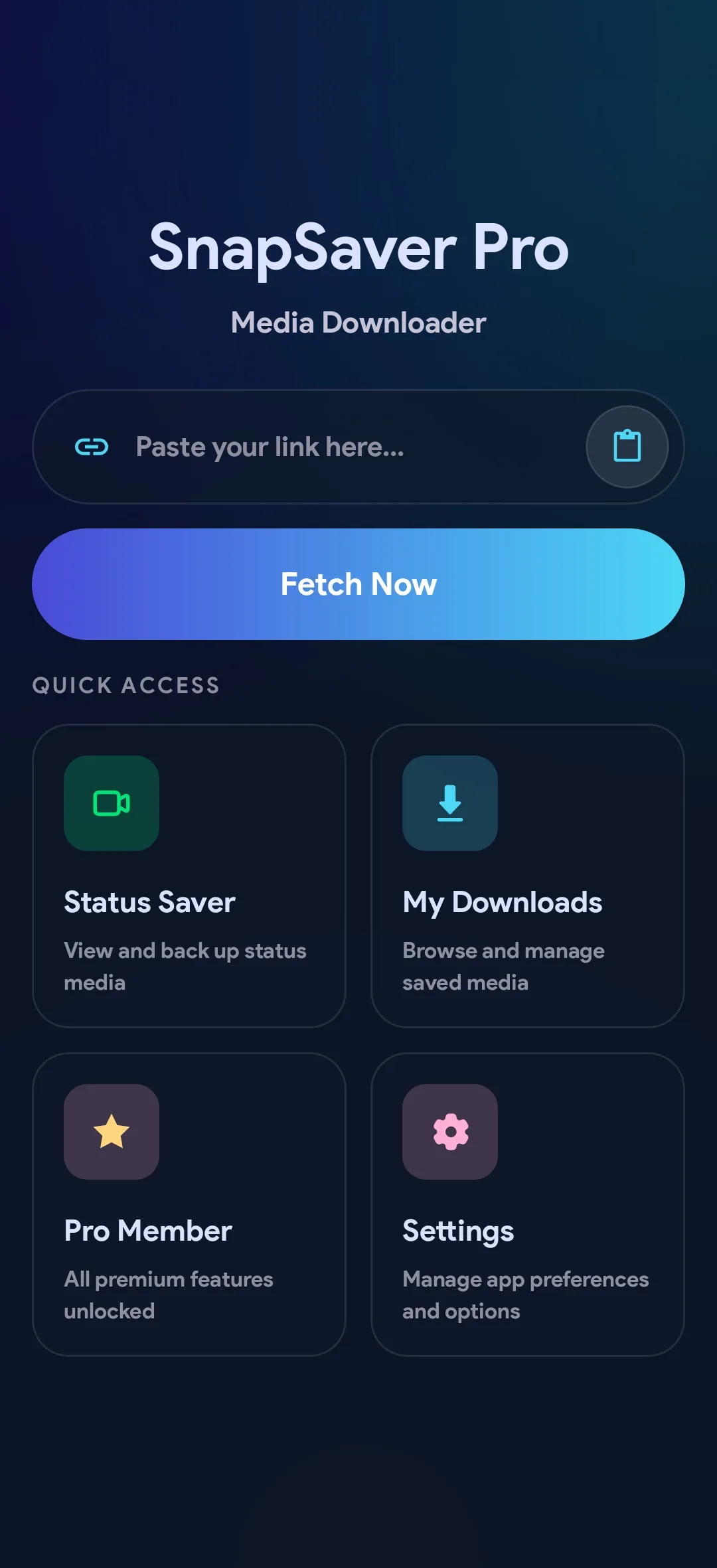SnapSaver single-tap video and media downloader