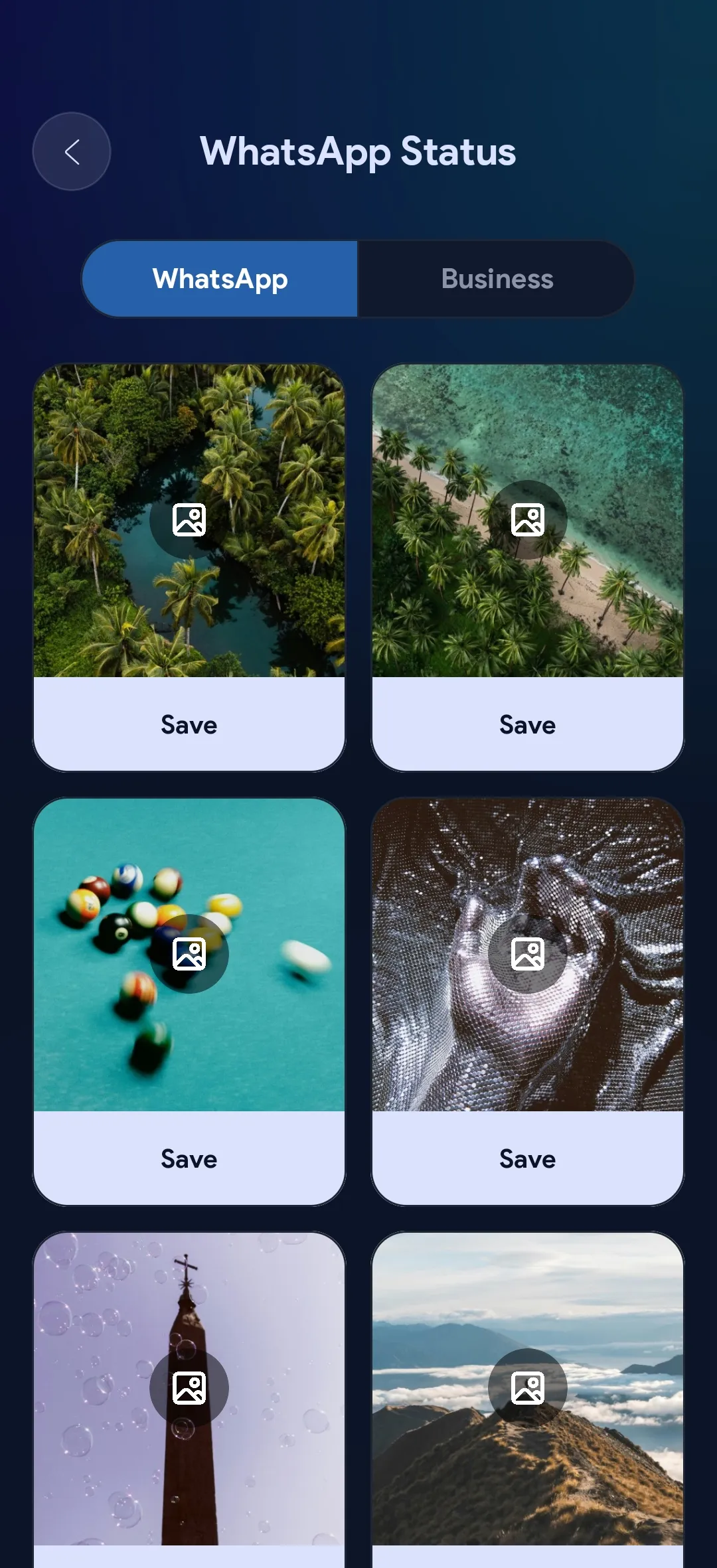 SnapSaver organized local media gallery