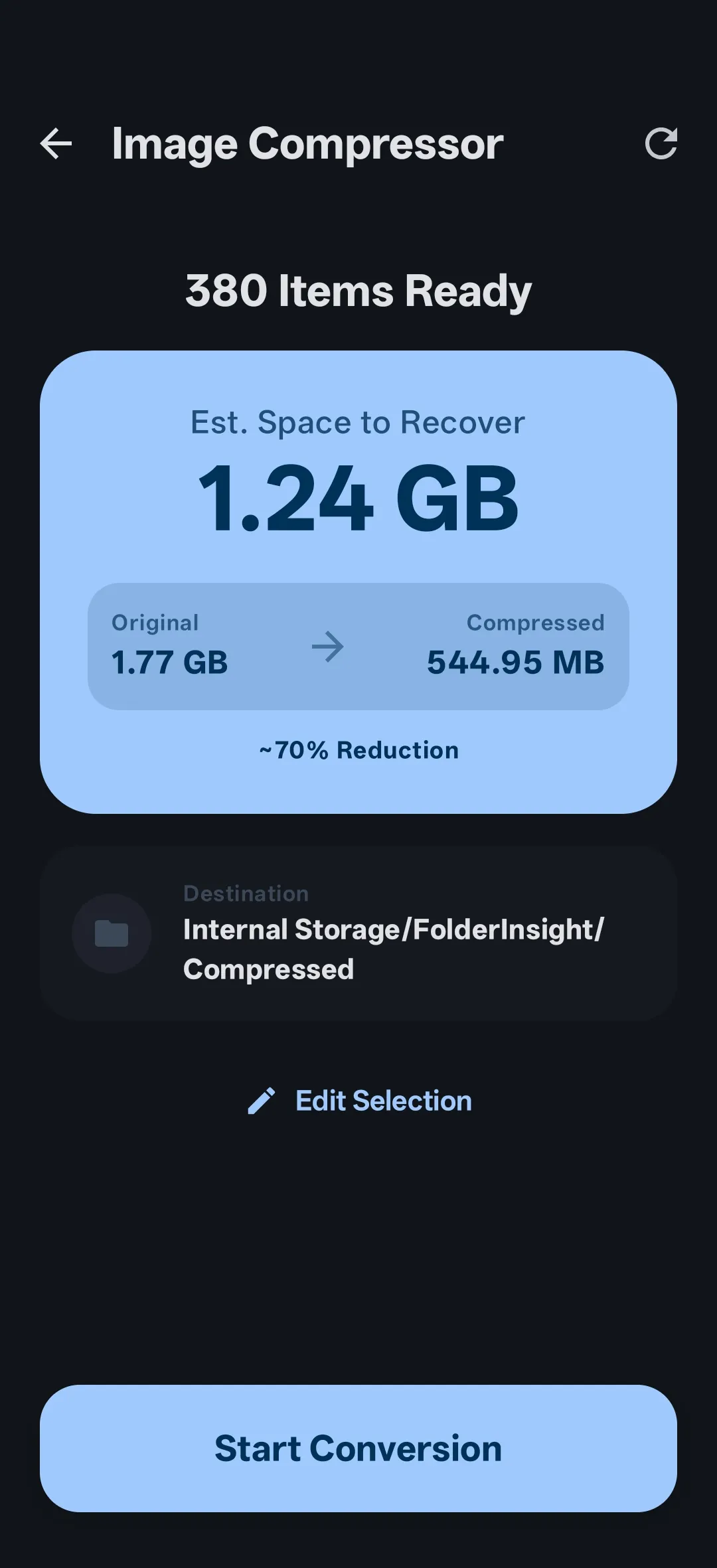 FolderInsight smart image cleanup